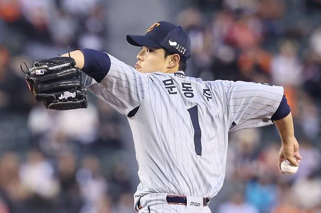 ▲ 2일 대전 롯데전에 선발로 출격하는 문동주 ⓒ연합뉴스