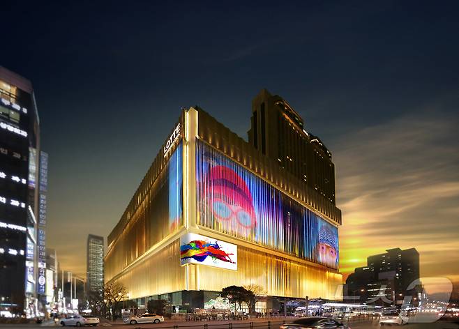 롯데백화점 부산본점 야경(롯데백화점 부산본점 제공.재판매 및 DB 금지)