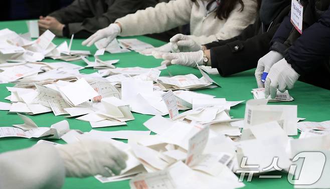 (대구=뉴스1) 남승렬 기자 = 2일 실시된 4·2 재·보궐선거 대구 달서구 제6선거구 선거(대구시의원 재선거)에서 김주범(48) 국민의힘 후보가 당선됐다. 뉴스1 ⓒ News1 DB