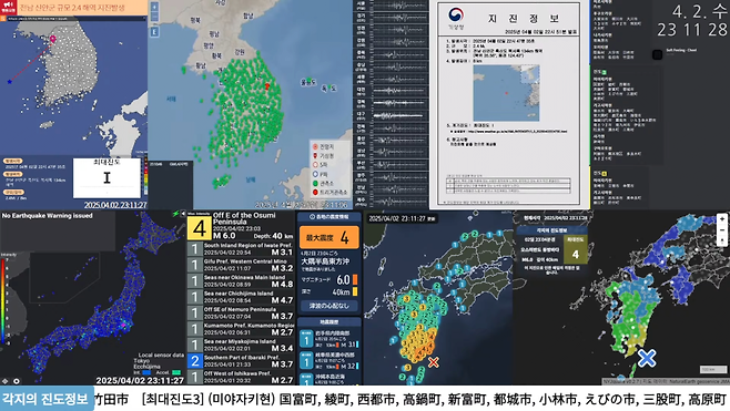 [속보] 일본 미야자키현, 규모 6.0 / 최대 진도 4 지진 발생 ㄷㄷㄷㄷㄷㄷㄷㄷ