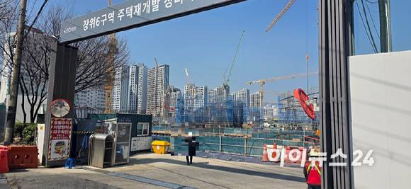 서울 성북구 장위동 장위6구역(푸르지오라디우스파크) 공사 현장. 2025.03.31 [사진=이수현 기자]