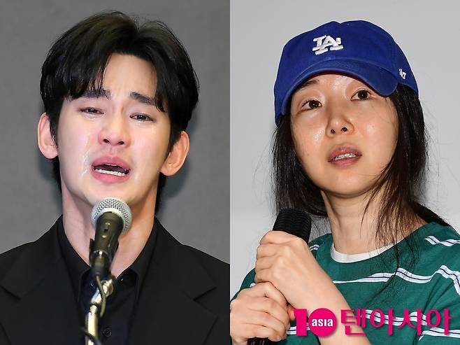 배우 김수현, 민희진 전 어도어 대표/사진=텐아시아 사진DB