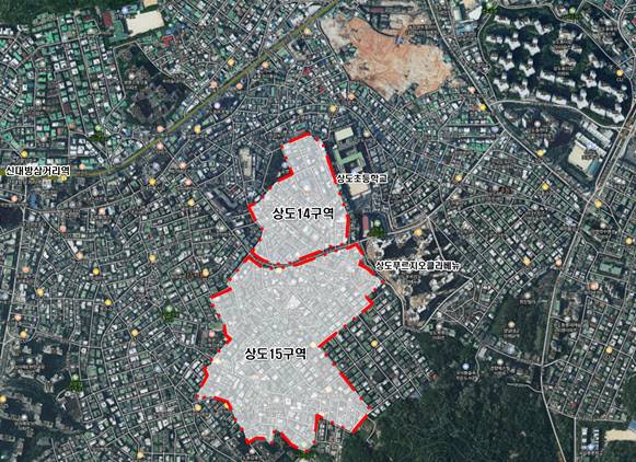 상동14·15구역 위치도.(사진=동작구)