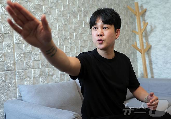 2014 인천 아시안게임 라이트플라이급 금메달리스트 신종훈 관장이 26일 오후 서울 광진구 뚝섬로 신종훈 국가대표 복싱센터에서 뉴스1과 인터뷰를 하고 있다. ⓒ News1 박정호 기자