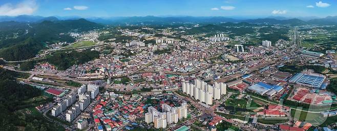 충북 옥천군 옥천읍 드론 촬영(옥천군 제공. 재판매 및 DB금지) /뉴스