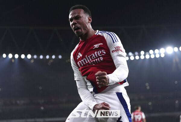 아스널 FC 센터백 가브리에우 마갈량이스. 사진┃뉴시스/AP