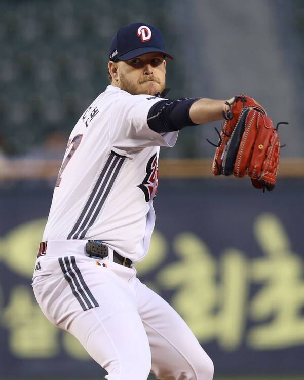 두산 베어스 투수 콜 어빈. 사진┃두산 베어스