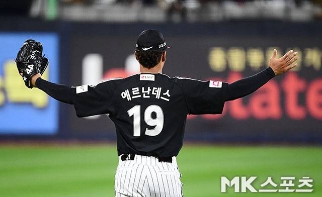 에르난데스는 2일 수원 KT전에서 웃지 못했다. 사진=김영구 기자