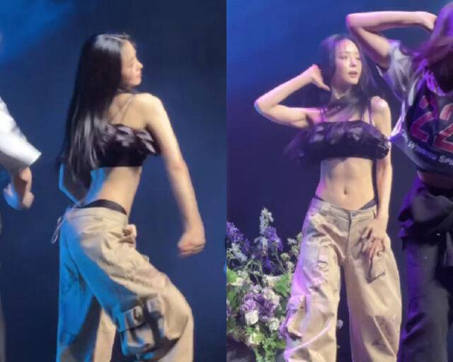 손나은이 '위플래쉬' 커버 댄스를 추고 있다. / 온라인 커뮤니티 캡처