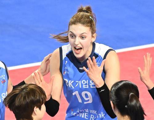 여자 프로배구 IBK기업은행의 외국인 선수 빅토리아 [한국배구연맹 제공. 재판매 및 DB 금지]
