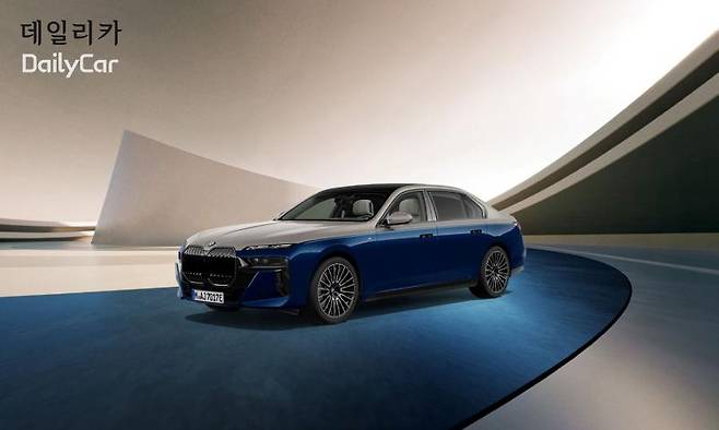 BMW 750e xDrive M 스포츠 프로 인디비주얼 투톤 모리셔스 블루 에디션