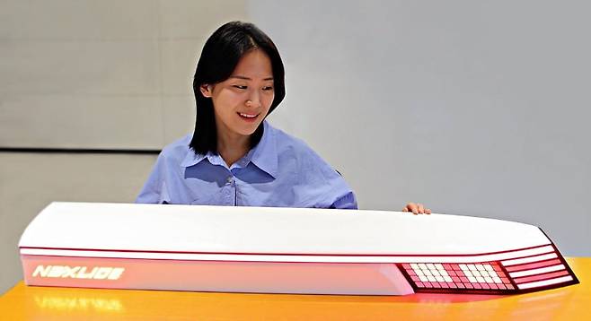 LG이노텍의 신개념 차량용 조명.  /사진=LG이노텍
