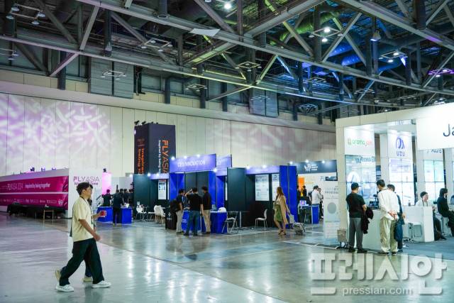 ▲부산 벡스코 제1전시장에서 열린 '플라이 아시아 2024'.ⓒ프레시안(강지원)
