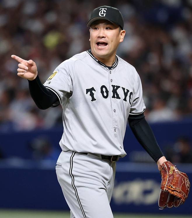 3일 주니치전에 선발 등판한 다나카. /사진=요미우리 자이언츠 공식 SNS