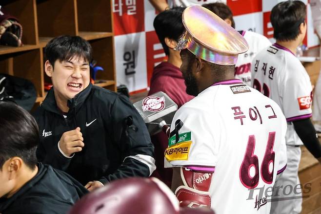 만루홈런 친 푸이그(오른쪽) [키움 히어로즈 제공. 재배포 및 DB 금지]