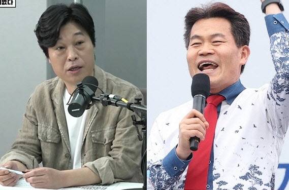 배우 정해균(왼쪽), 전한길 한국사 강사.(사진=유튜브 채널 '매불쇼' 캡처, 연합뉴스)