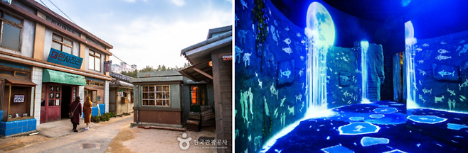 (좌) 장생포고래문화마을/ 사진= 한국관광공사홈페이지, (우) 웨일즈판타지움/ 사진=웨일즈판타지움 홈페이지