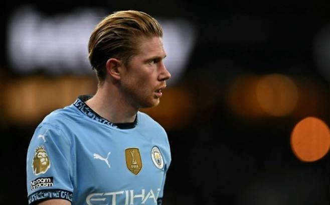 올 시즌 후 맨체스터시티와 작별하는 케빈 더브라위너. [연합]