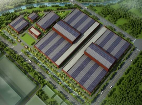 고션의 미시간 배터리 공장의 조감도. 고션 제공.