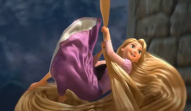 애니메이션 '라푼젤'의 한 장면. 디즈니 코리아 유튜브 영상 캡처