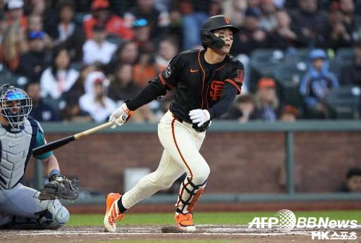 이정후는 이날 3안타 기록했다. 사진(美 샌프란시스코)=ⓒAFPBBNews = News1