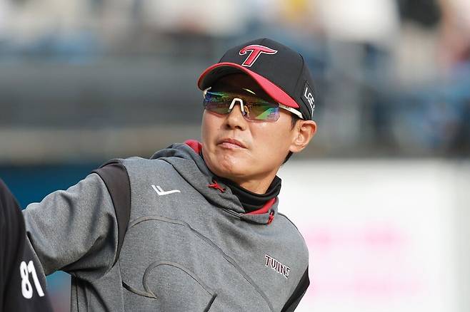 ▲ 후반기에는 지금보다 더 좋은 전력 구축이 가능할 것이라 기대하고 있는 염경엽 LG 감독 ⓒ연합뉴스