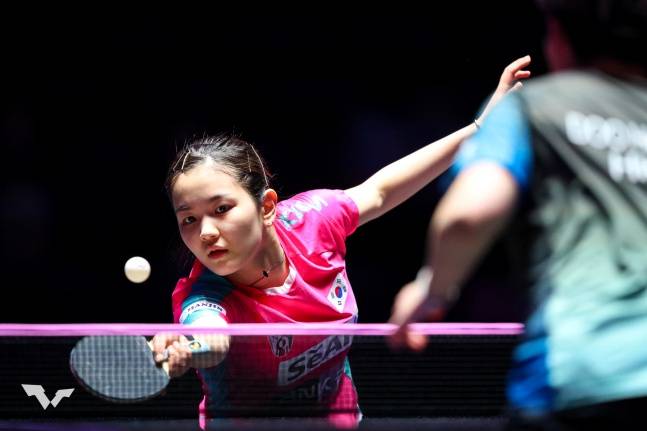 한국의 김나영. /사진=WTT 챔피언스 조직위원회 제공