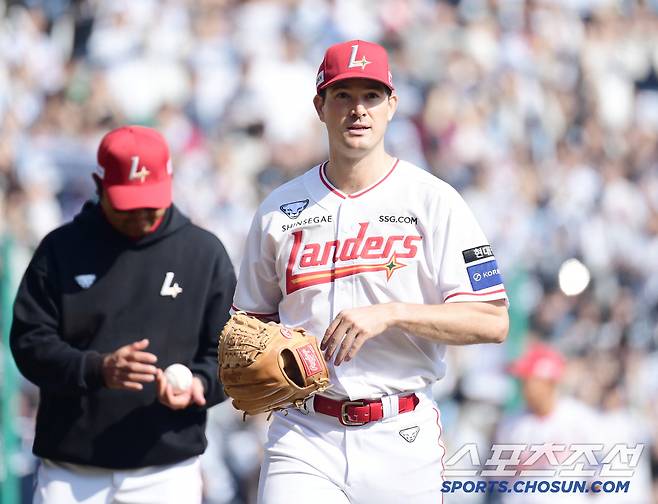 SSG 선발 앤더슨. 인천=송정헌 기자songs@sportschosun.com/2025.03.22/