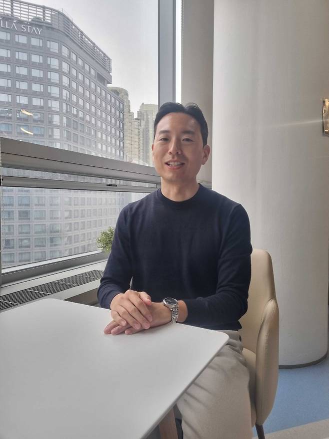 7일 서울 마포대로 제2서울핀테크랩에서 백훈종 스매시파이 대표가 파이낸셜뉴스와 인터뷰하고 있다. 스매시파이 제공