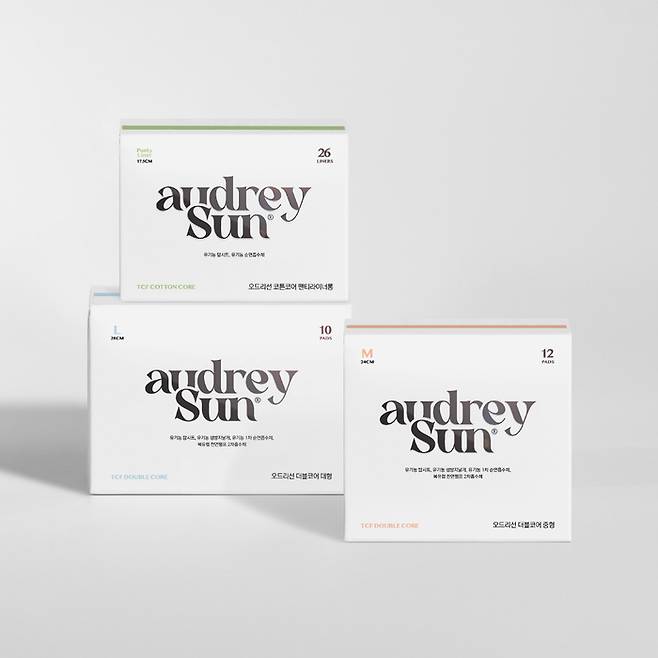 오드리선, 유기농 순면 ‘TCF 생리대’