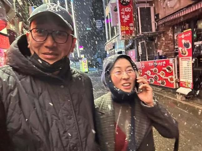[서울=뉴시스] 하정우(왼쪽), 강말금. (사진=강말금 인스타그램 캡처) 2025.04.07. photo@newsis.com  *재판매 및 DB 금지