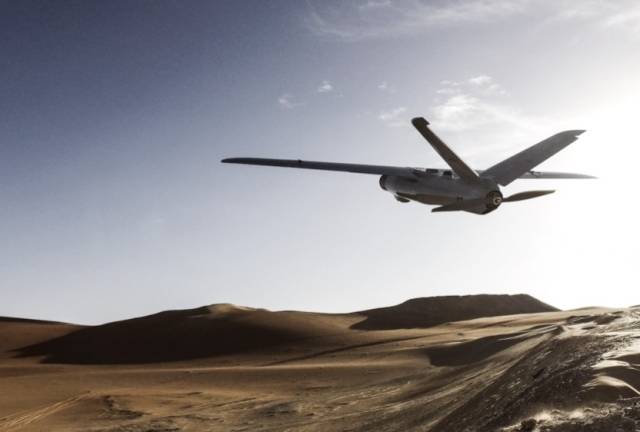 러시아-우크라이나 전쟁에서 활용되고 있는 폴란드 WB그룹의 중형 자폭 드론 ‘워메이트’ 비행 모습. 사진 제공=WB그룹