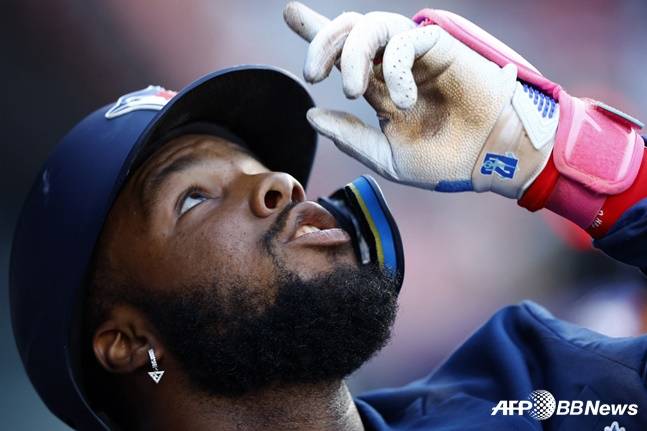 토론토 블루제이스와 연장 계약을 맺은 블라디미르 게레로 주니어. /AFPBBNews=뉴스1