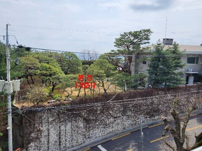 강제경매가 진행 중인 정대선 전 HN Inc 사장 소유의 서울 성북동 대지. /서울북부지법