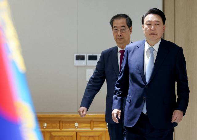 ▲ 파면된 대통령 윤석열 씨와 대통령 권한대행 한덕수 국무총리. ⓒ연합뉴스