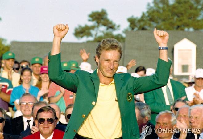 1993년 마스터스 우승 당시 랑거의 모습 [AP=연합뉴스 자료사진]