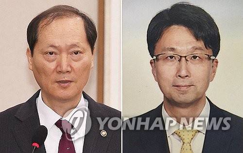 한덕수 대행, 헌법재판관에 이완규·함상훈 지명 (서울=연합뉴스) 한덕수 대통령 권한대행 국무총리는 8일 열흘 뒤 임기가 종료되는 문형배 헌법재판소장 직무대행과 이미선 헌법재판관의 후임자로 이완규 법제처장(왼쪽)과 함상훈 서울고등법원 부장판사를 지명했다.  2025.4.8  [연합뉴스 자료사진] photo@yna.co.kr