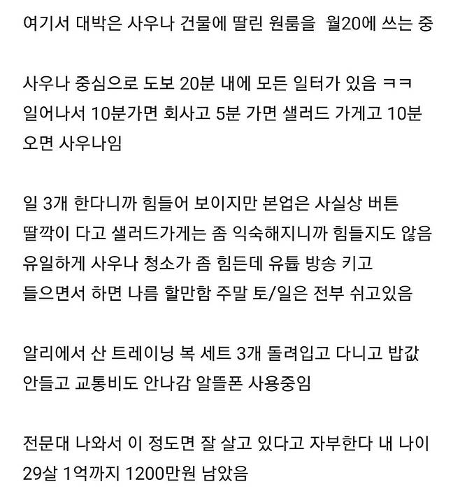 3잡으로 월 545만원 번다는 29살 청년