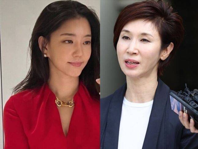 김희영 티앤씨재단 이사(왼쪽)와 노소영 아트센터 나비 관장. /사진=김희영 인스타그램 갈무리, 연합뉴스