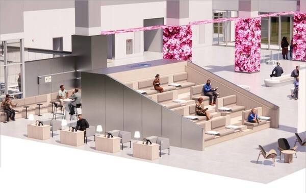 부천R&D종합센터 1층 개방형 특화공간 내부 이미지.부천시 제공.