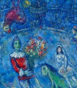 마르크 샤갈, 보라색 수탉(Le Coq Violet), 1966-1972, Oil, gouache and ink on canvas. (C) Chagall ®, by SIAE 2025. / 사진 = 아튠즈 제공