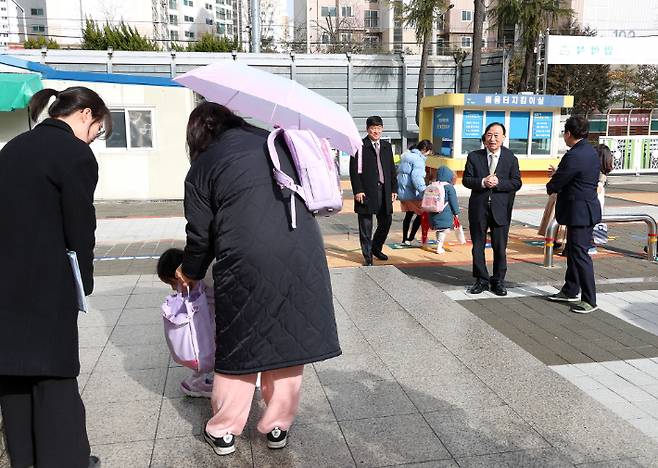 대전교육청 늘봄학교 귀가 안전 점검. 대전교육청 제공