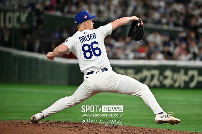 ▲ 신인드래프트에서 미지명된 경력을 가지고 있는 드라이어는 자신에게 손을 내민 다저스의 눈이 틀리지 않았음을 증명하고 있다