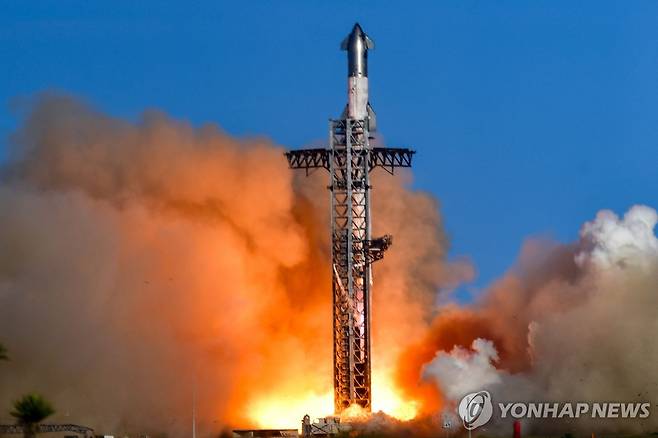 지난달 15일 발사된 스페이스X의 화성 우주선 스타십 [AFP 연합뉴스 자료사진. 재판매 및 DB 금지]