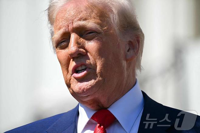 도널드 트럼프 미국 대통령. 2025.04.10 ⓒ AFP=뉴스1 ⓒ News1 우동명 기자