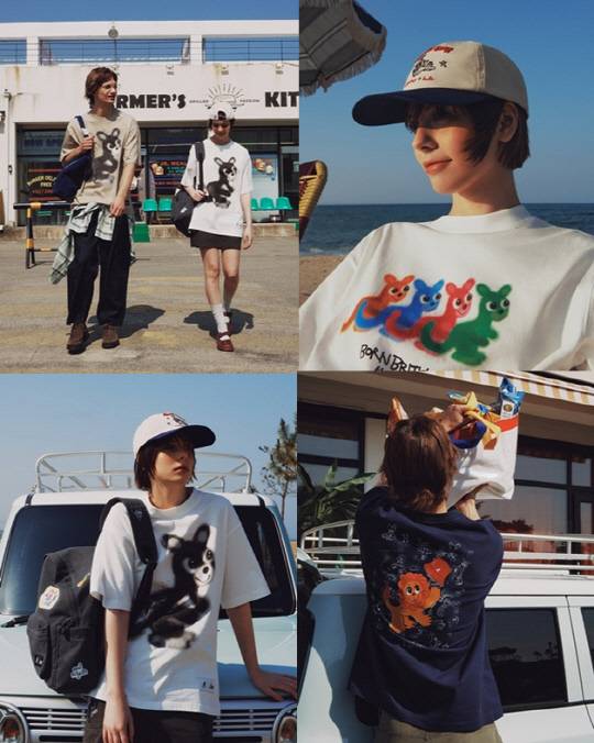 SJ그룹의 캉골과 움베르토 크루즈가 함께한 '아이스크림 컬러' 컬렉션과 화보