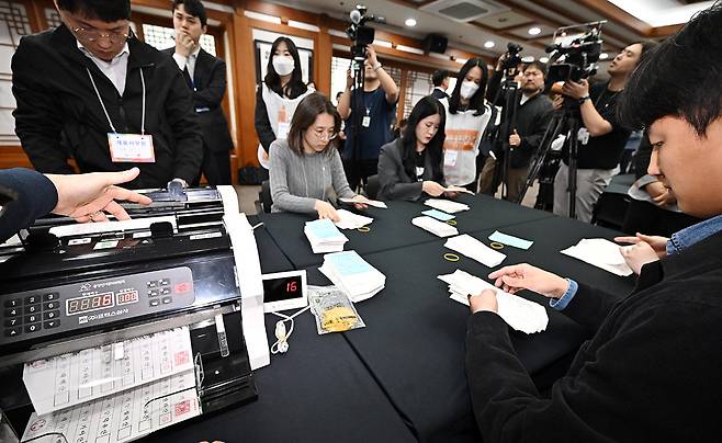 제21대 대통령 선거 투·개표 절차 시연회