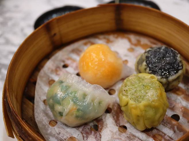 중국 현지 조리법에 영향을 받은 국내 중국집이 인기를 얻고 있다. 사진은 티엔미미 딤섬 4종. /사진=다이어리알