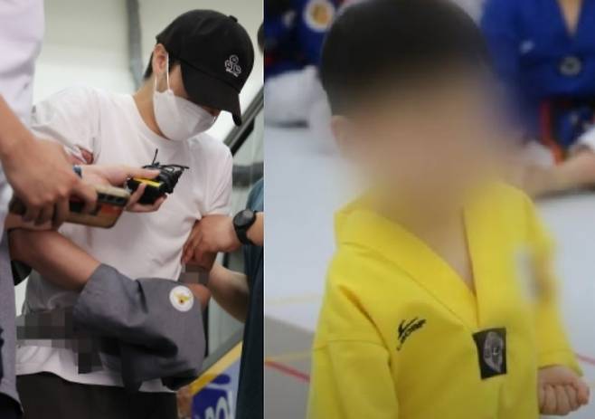 지난해 7월 경기도 양주의 한 태권도장에서 4살 박모 군(우)을 매트에 집어넣어 숨지게 한 태권도관장 최모 씨(좌).