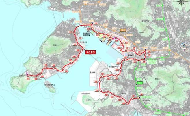 부산시가 추진하는 도시철도 부산항선. 부산시 제공